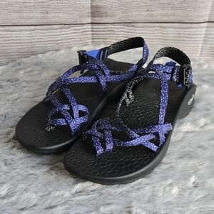 Chaco Blue/Black Sandals, Womens Size 10